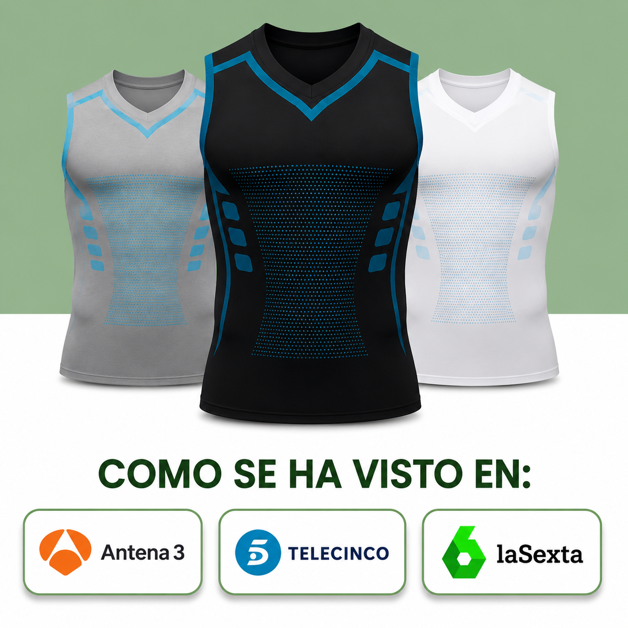 MenVitaPro™ — Camiseta Moldeadora de Compresión para Hombre | Vientre Plano al Instante