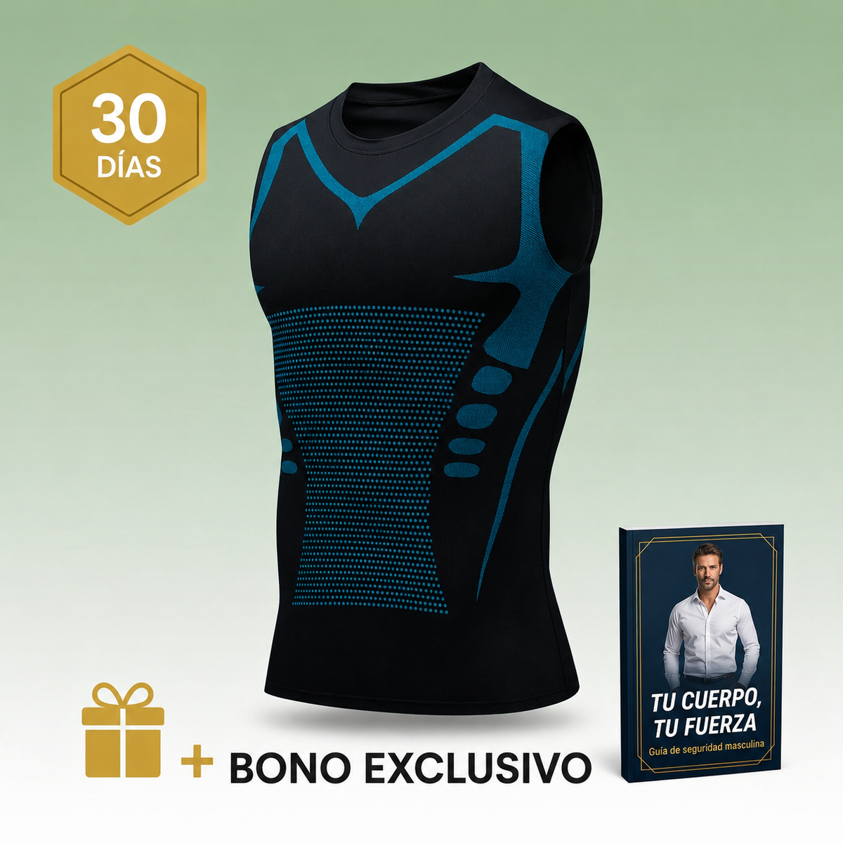 MenVitaPro™ — Camiseta Moldeadora de Compresión para Hombre | Vientre Plano al Instante
